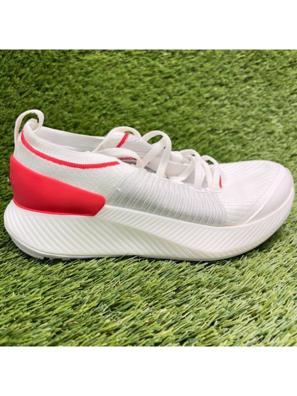 Allbirds Tree Gliders Womens Size 5.5 White Red Athletic Running Shoes Sneakers